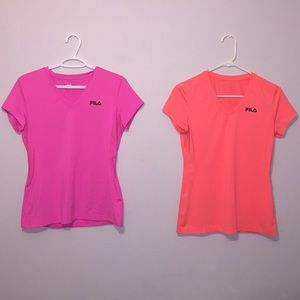 •BUNDLE DEAL• 2 FILA Short Sleeve Athletic Tops